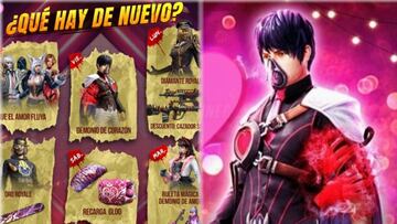 Free Fire: agenda semanal del 3 al 9 de febrero; Demonio de Amor y de Corazón