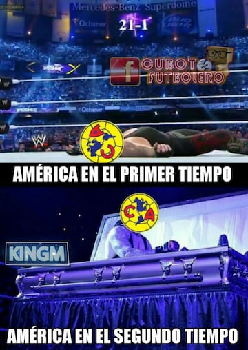 América perdía 0-3 en 25 minutos, pero en la segunda mitad revivió el verbo 'Cruzazulear' y le pegó 3-4 a La Máquina, ¡Los memes están imperdibles!