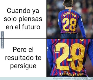 La derrota histórica del Barcelona, protagonista de los memes de la Champions