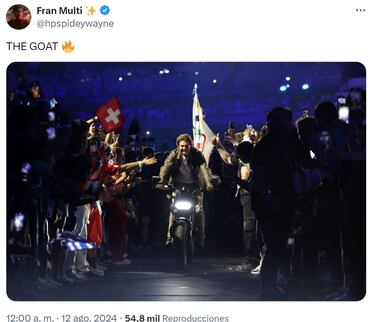 Tom Cruise, protagonista de los mejores memes de la ceremonia de clausura de los Juegos Olímpicos