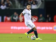 Obed Vargas of Mexico during 2026 International Friendly match between Mexico (Mexican National team) and Belgium (Belgica) at Soldier Field Stadium, on March 31, 2026 in Chicago Illinois, United States.