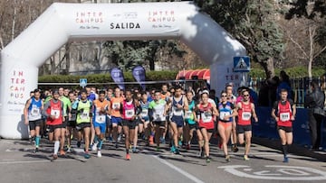 Imagen de la salida de Carrera Intercampus de la Universidad Carlos III de Madrid entre Getafe y Legan&eacute;s.