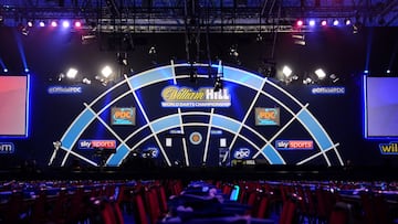 Imagen del recinto del Alexandra Palace de Londres antes del inicio del William Hill World Darts Championship, el Mundial de Dardos de 2019.