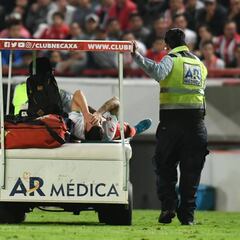 La horrible lesión de Gallegos en la semifinal de la liga mexicana