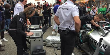 Marga Torres: la responsable del motor del W10 de Hamilton