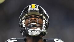 PITTSBURGH, PA - NOVEMBER 13: Antonio Brown #84 of the Pittsburgh Steelers reacts after his 15 yard touchdown reception in the fourth quarter during the game against the Dallas Cowboys at Heinz Field on November 13, 2016 in Pittsburgh, Pennsylvania.   Joe Sargent/Getty Images/AFP
 == FOR NEWSPAPERS, INTERNET, TELCOS &amp; TELEVISION USE ONLY ==