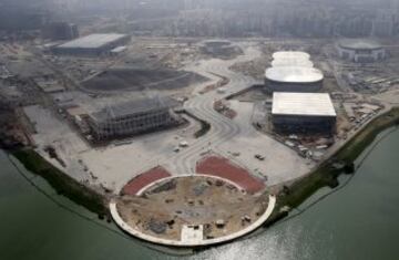 Vista aérea del Parque Olímpico de Río 2016.