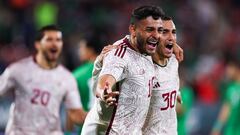    Alexis Vega celebrates his goal 1-0 of Mexico during the game Mexico (Mexican National Team) vs Iraq, friendly match of preparation prior to the start of the FIFA World Cup Qatar 2022, at Montilivi Municipal Stadium, on November 9, 2022.

<br><br>

Alexis Vega celebra su gol 1-0 de Mexico durante el partido Mexico (Seleccion Nacional Mexicana) vs Irak,amistoso de preparacion previo al inicio de la Copa Mundial de la FIFA Qatar 2022, en el Estadio Municipal de Montilivi, el 9 de noviembre de 2022.