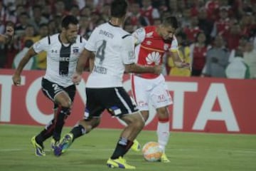 Imágenes del partido entre Santa Fe y Colo Colo correspondiente a la segunda fecha de la Copa Libertadores.