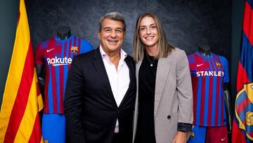 Laporta con Alexia en su renovación hace tres temporadas.