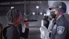 Lil Baby act&uacute;a en esta captura de pantalla tomada del video de la 63a Entrega Anual de los Premios Grammy en Los &Aacute;ngeles, California, EE. UU., 14 de marzo de 2021.