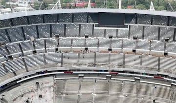 Ya colocaron la nueva pantalla en el Azteca.