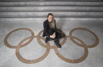 Jennifer Pareja, en la sede del Comité Olímpico Español.