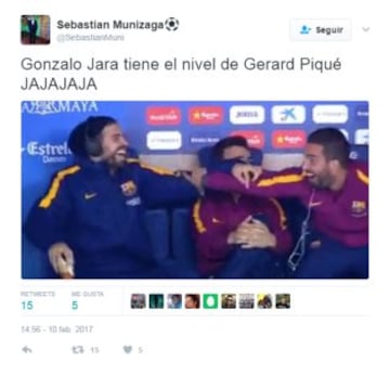 Los memes que se burlan de la comparación Jara-Piqué