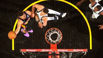 PHOENIX, AZ - MAY 4: Devin Booker #1 of the Phoenix Suns drives to the basket against the Dallas Mavericks during Game 2 of the 2022 NBA Playoffs Western Conference Semifinals on May 4, 2022 at Footprint Center in Phoenix, Arizona.