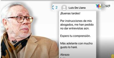 Así reaccionó Luis de Llano a la advertencia legal de Sasha Sokol