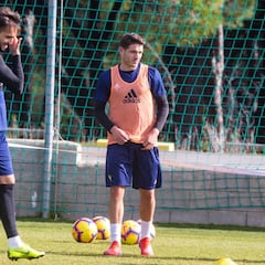 Manu Vallejo es duda para la visita al Alcorcón