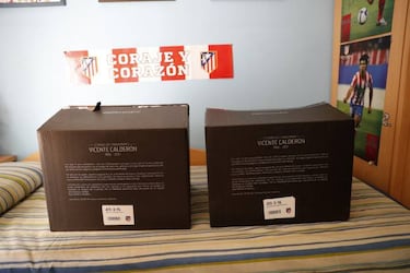 Atlético Madrid fans find a new use for their old Calderón seats