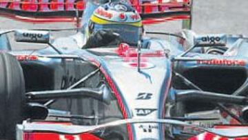 <b>DOMINADOR DE LA JORNADA. </b>De la Rosa volvió a demostrar su calidad y aventajó en más de un segundo al resto de pilotos.