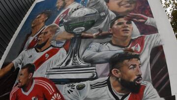 Juan Fernando Quintero en mural de River Plate