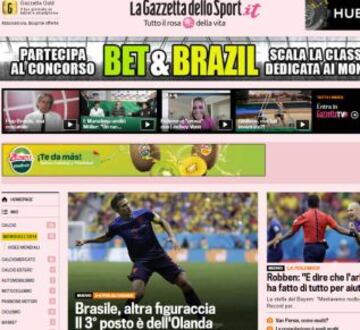 Portadas de la prensa extranjera