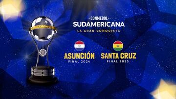 Asunción y Santa Cruz de la Sierra, sedes de la final de la Sudamericana en 2024 y 2025.