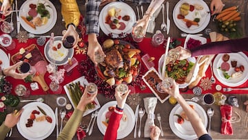 ¿Cómo colocar los cubiertos y las copas en la comidas y cenas de Navidad y Nochebuena?