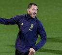 Bonucci se entrenó con el grupo; Cristiano y Chiellini, al margen