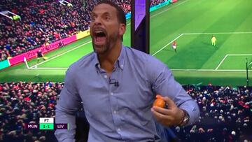 Ferdinand se volvió loco con el gol de Ibra: corazón 'red devil'