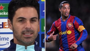 Arteta confesses what it was like to be Ronaldinho’s roommate and talks about his “aura”
