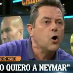 Roncero, desgañitado, razonando por qué no quiere a Neymar