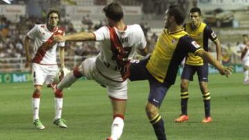 Koke, en el partido jugado ante el Rayo en Vallecas la pasada temporada.