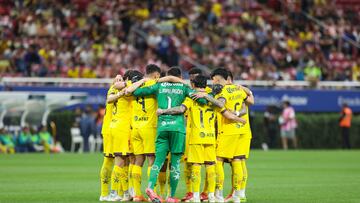Players of America during the round of 16 first leg match between Guadalajara and America as part of the CONCACAF Champions Cup 2025, at Akron Stadium on March 05, 2025 in Guadalajara, Jalisco, Mexico.