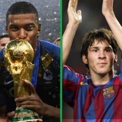 Mbappé supera a Cristiano y Messi con 20 años