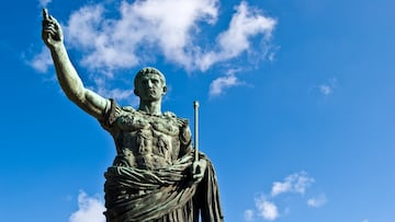 statue of the famous roman emperor Julius Caesar
