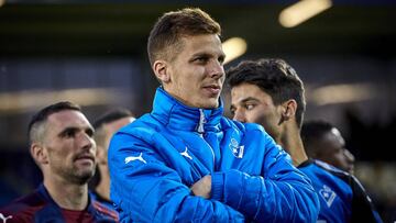 Iván Alejo, con el Eibar.