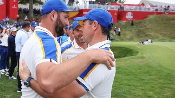 Jon Rahm, Sergio Garcia y Rory McIlroy.