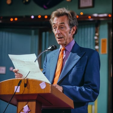 ""Ahí está mi madre, observándome... ¿Qué dices, madre?... ¡Tengo derecho a estar aquí!... ¡Madre, el traje de marinero ya no me queda!".