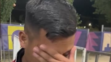 “Estoy muy mal... No soy un jugador así, me voy destruido, no lo puedo entender”