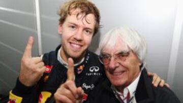 Ecclestone considera que Vettel es un fuera de serie, no s&oacute;lo por el coche.