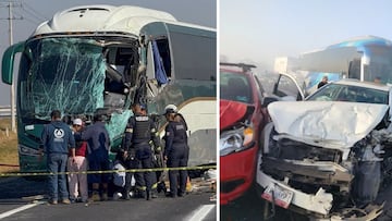 ¡Tragedia en el Libramiento Bicentenario! Más de 30 autos protagonizan carambola por densa neblina y reportan 3 fallecidos, hoy 15 de febrero.