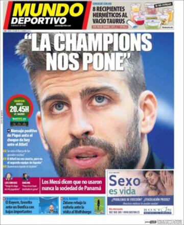 Portadas de la prensa mundial