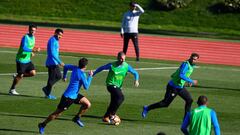 Boca entrena en Las Rozas en medio de una gran expectación