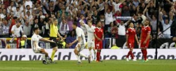 Cristiano Ronaldo celebra el 3-1.