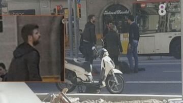 Piqué auxilió a un hombre tras sufrir un accidente de tráfico