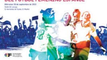 El cartel de la jornada &#039;Presente y futuro del f&uacute;tbol femenino espa&ntilde;ol&#039;.