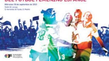 El cartel de la jornada 'Presente y futuro del fútbol femenino español'.