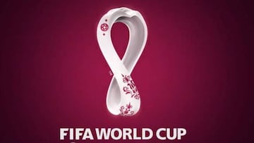 El logo del Mundial de 2022 en Qatar.