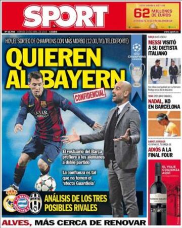 Portadas de la prensa deportiva