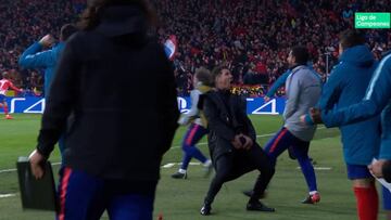 El nuevo Gif de referencia para todos los atléticos: esto hizo Simeone tras el 1-0